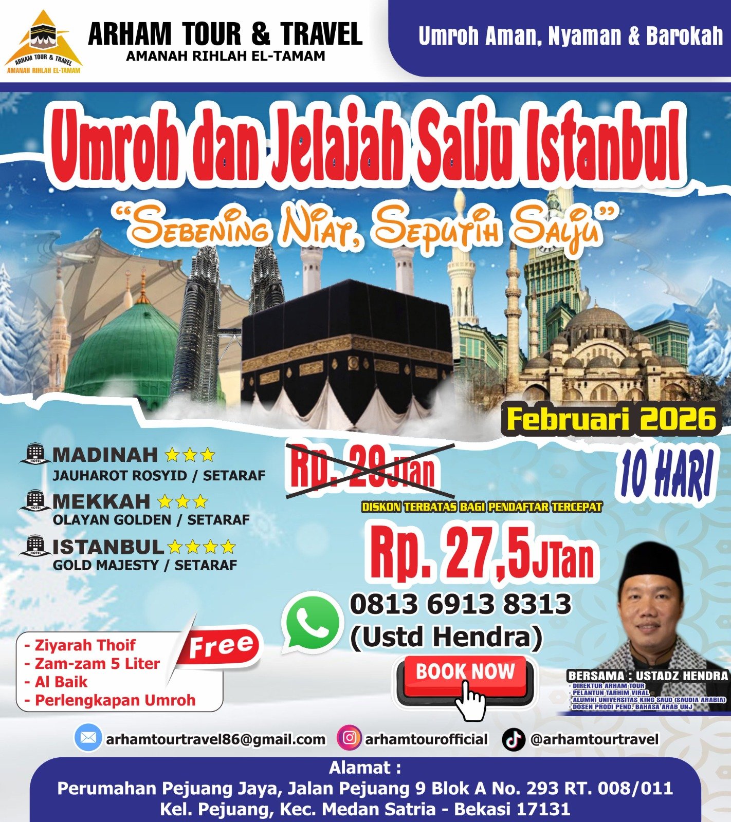 Umroh dan Jelajah Salju Istanbul (DISKON TERBATAS)