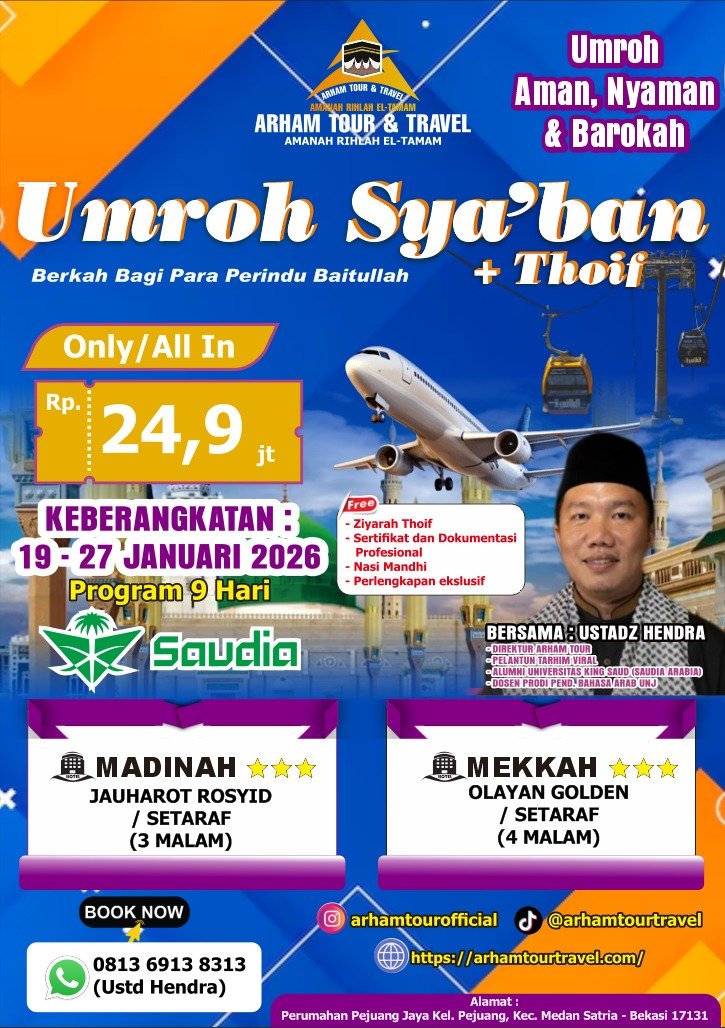Umroh Sya'ban Plus Ziyarah Thoif