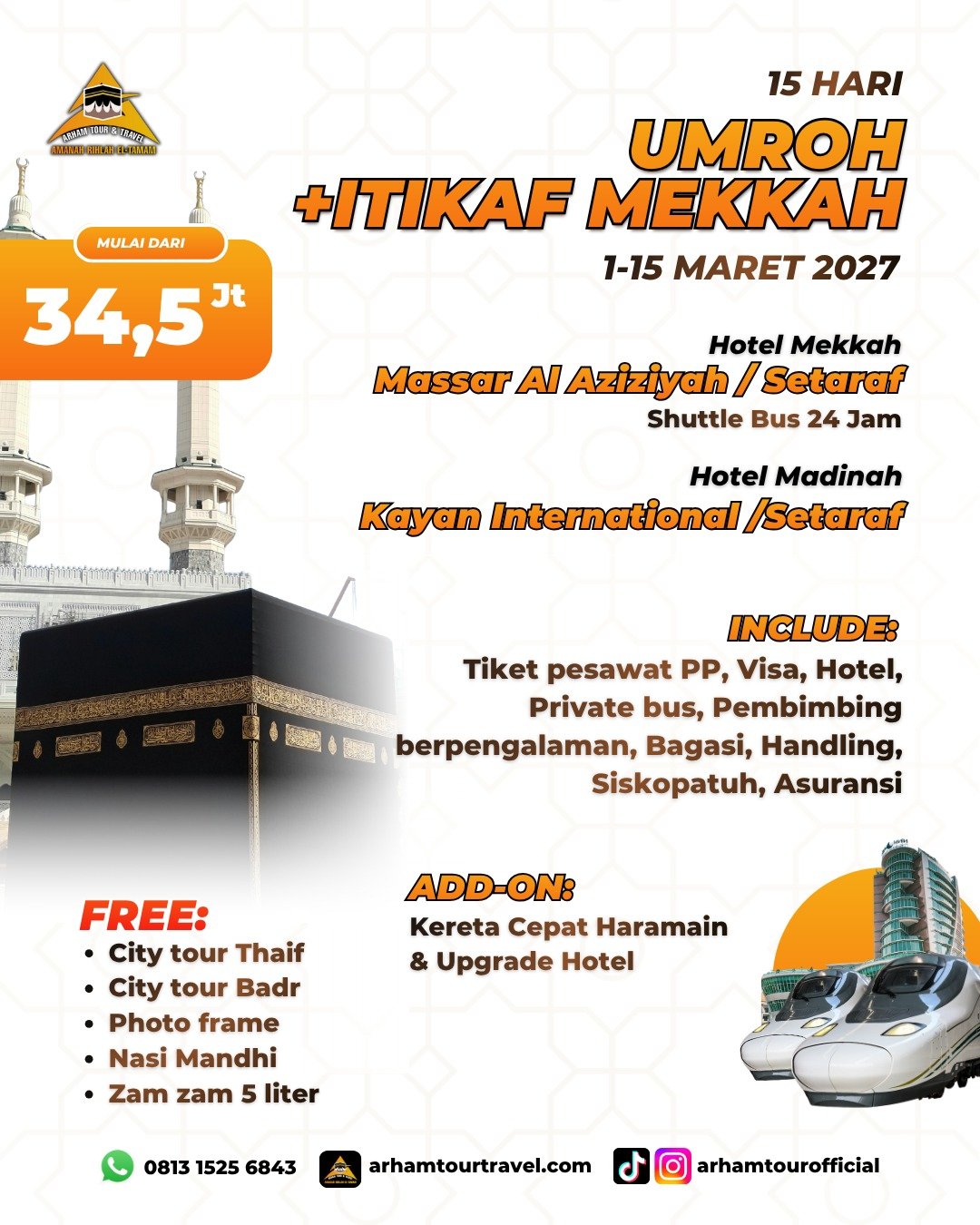 Umrah Itikaf Plus Hari Raya di Haram